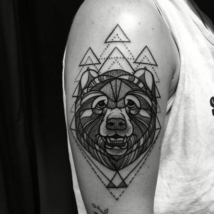 Bear Geometric Tattoos