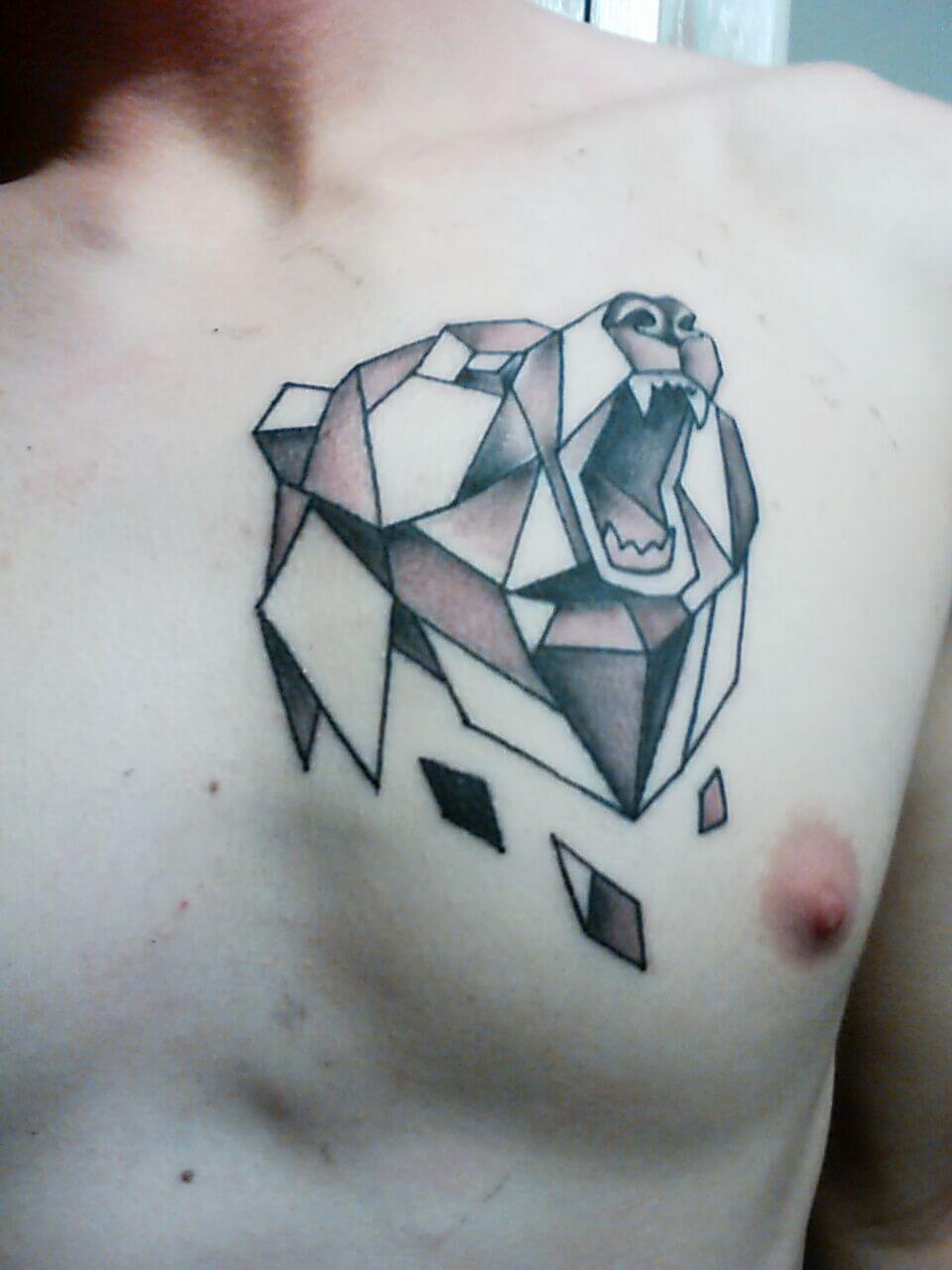 Bear Geometric Tattoos