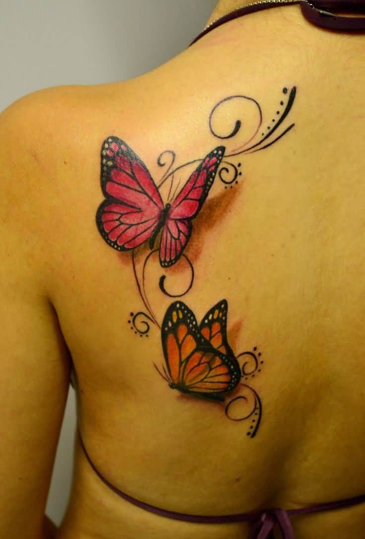 Butterfly geometric tattoos