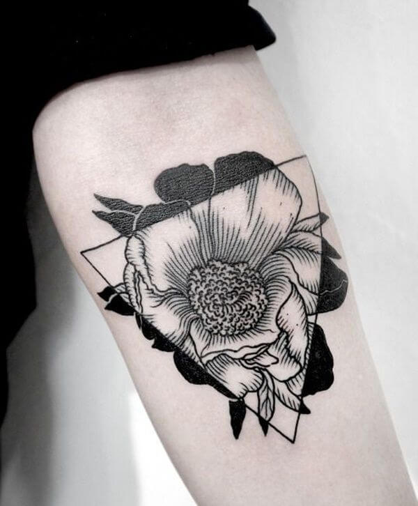 Flower Geometric Tattoos