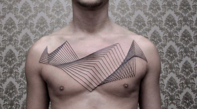 Geometric Chest Tattoos for Men - wide 10