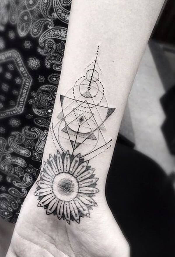 Compass Geometric Tattoos