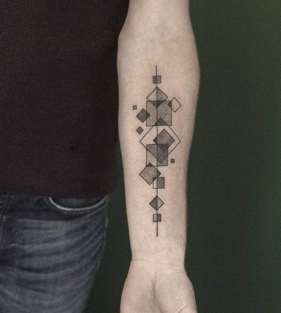 Forearm Geometric Tattoos