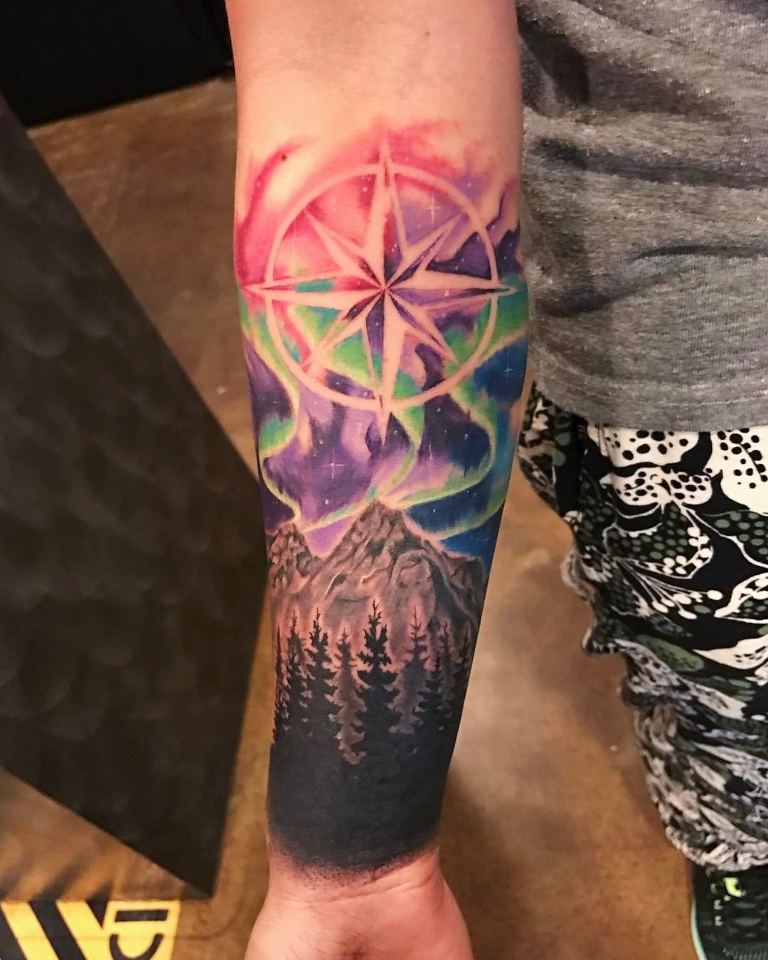 Mountain Watercolor Tattoo Images