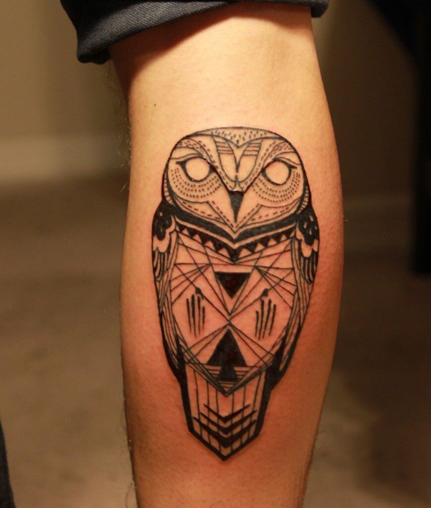 Owl Geometric Tattoos