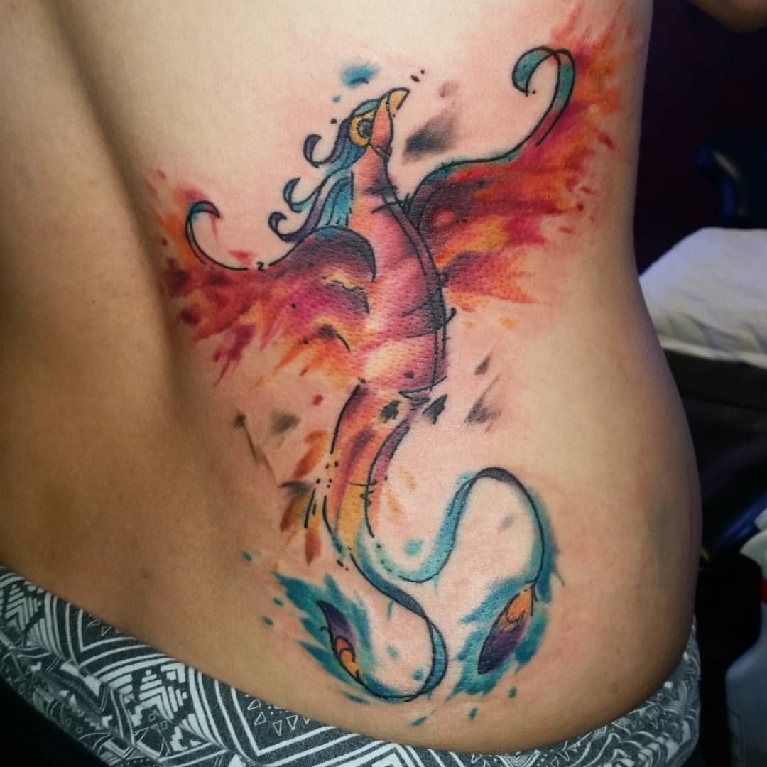 Phoenix Watercolor Tattoo Images - The Style Inspiration