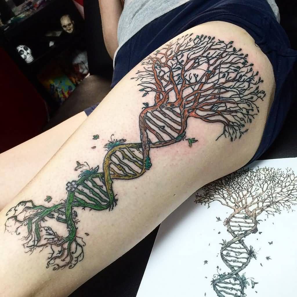 Watercolor Tree Tattoos