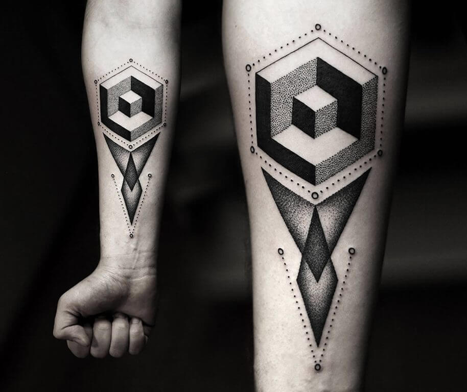 Wrist Geometric Tattoos