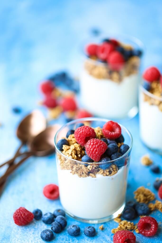 Healthy Yogurt With Fruits And Nuts