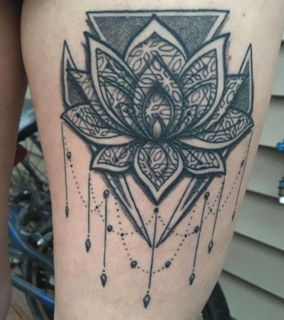 Lotus Geometric Tattoo Images The Style Inspiration